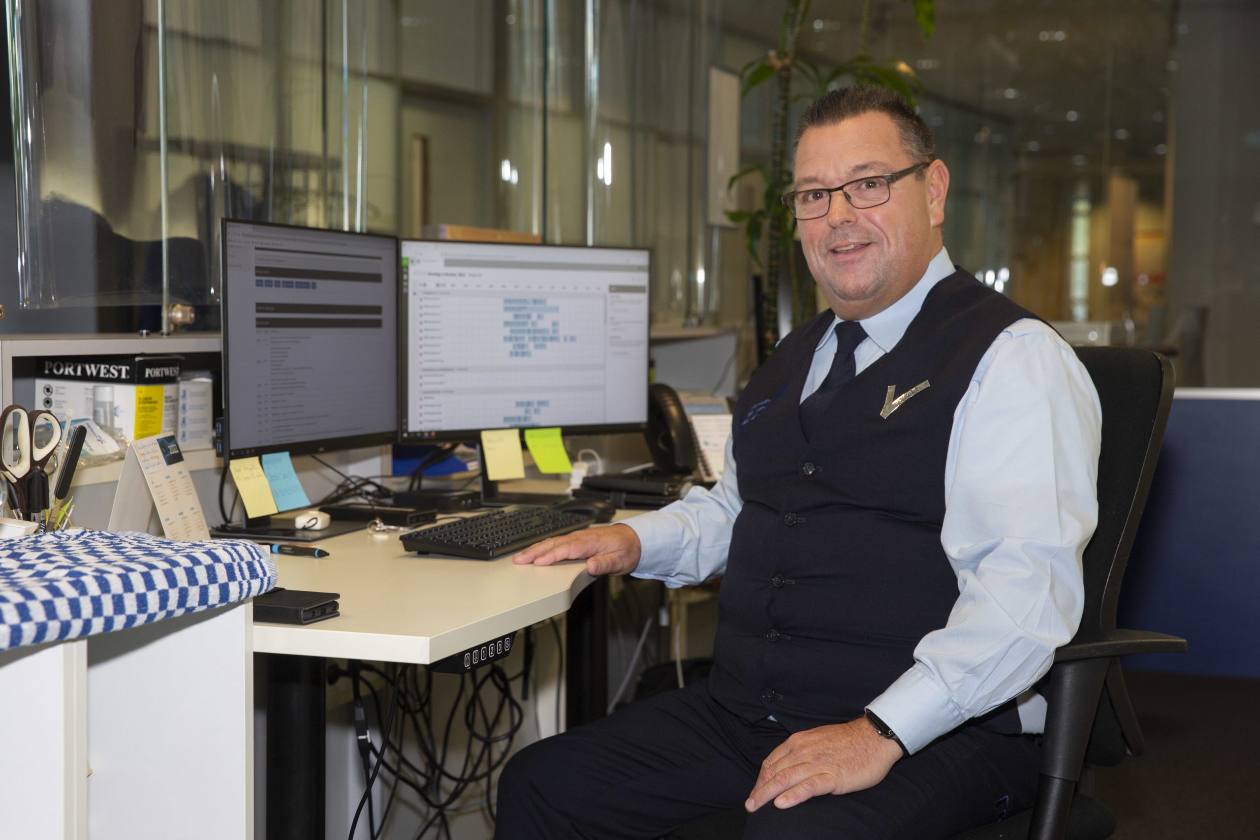 Portiers- en receptiediensten